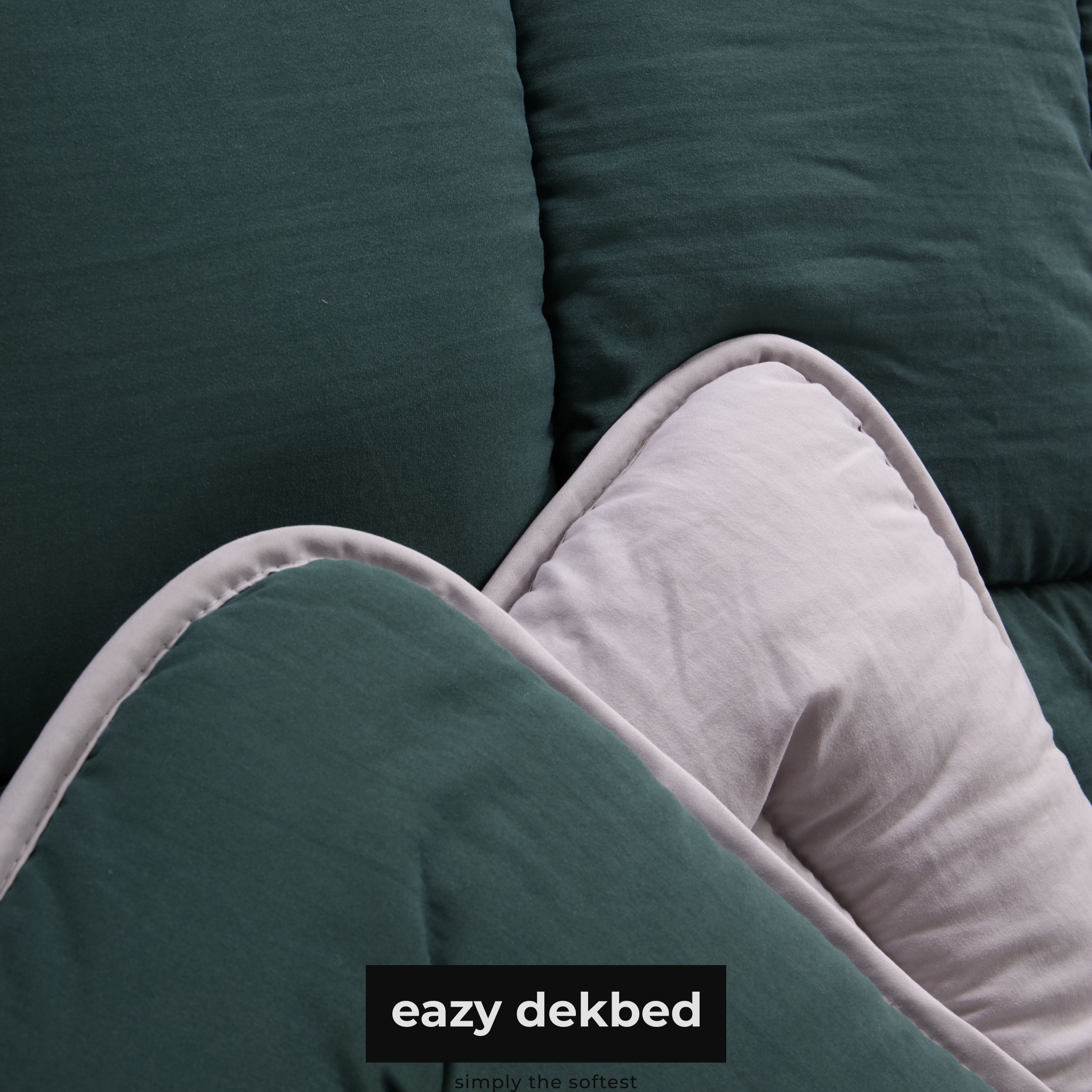 eazydekbed® - All-year - Groen/Grijs
