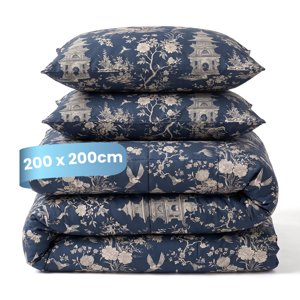 eazydekbed® - All-year - Lotus Blue + Kussenslopen