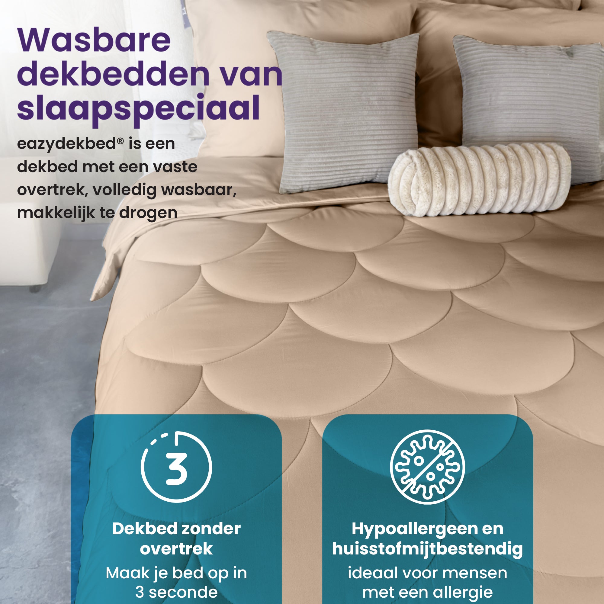 eazydekbed® - All-year - Taupe