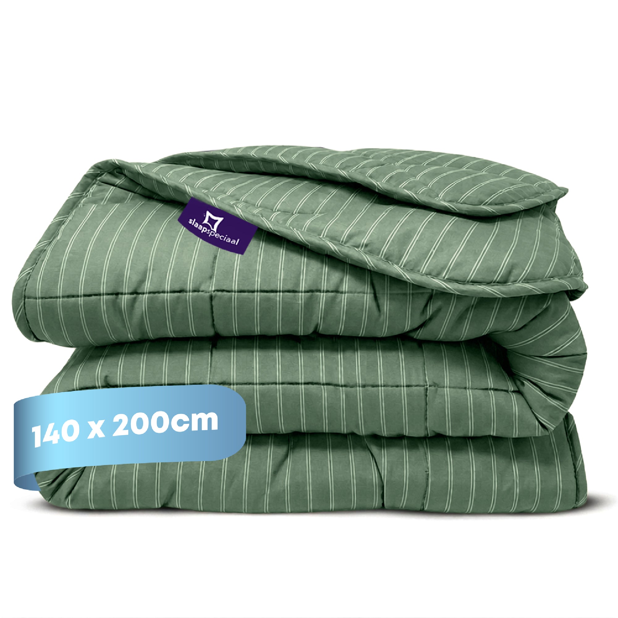 eazydekbed® - Zomerdekbed - Groen Stripe