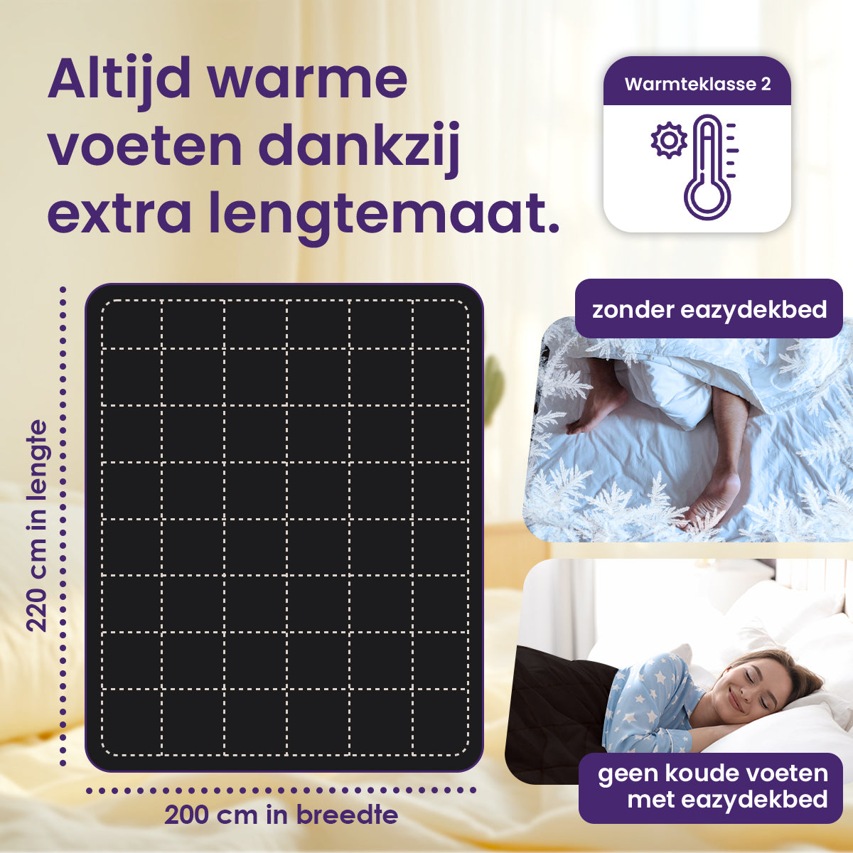 eazydekbed® - All-year - Zwart