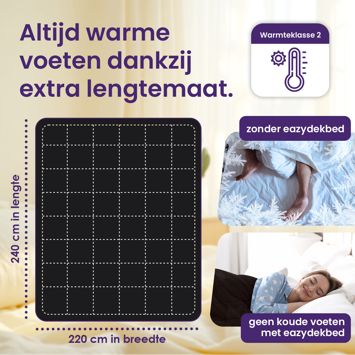 eazydekbed® - All-year - Zwart