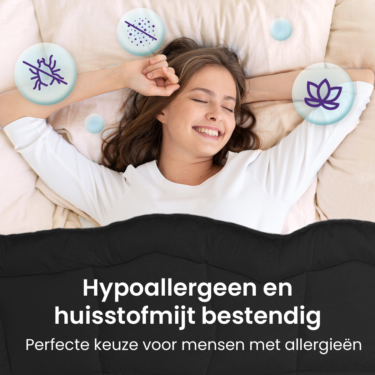 eazydekbed® - All-year - Zwart