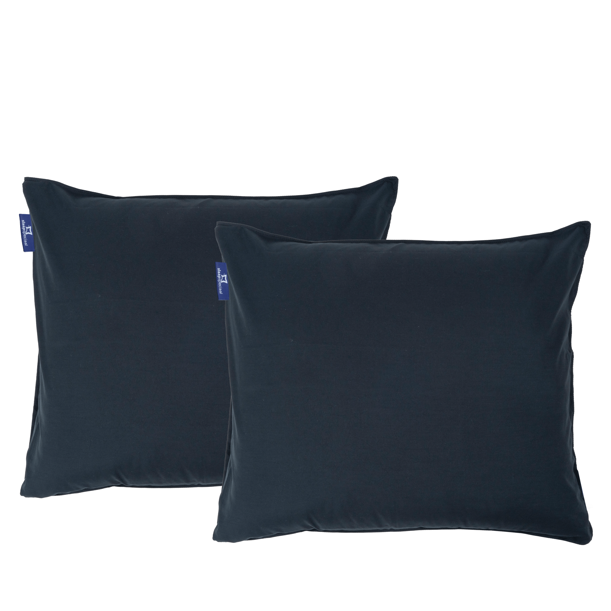 eazydekbed® Kussensloop - Zwart - 60x70 cm - 2 Stuks