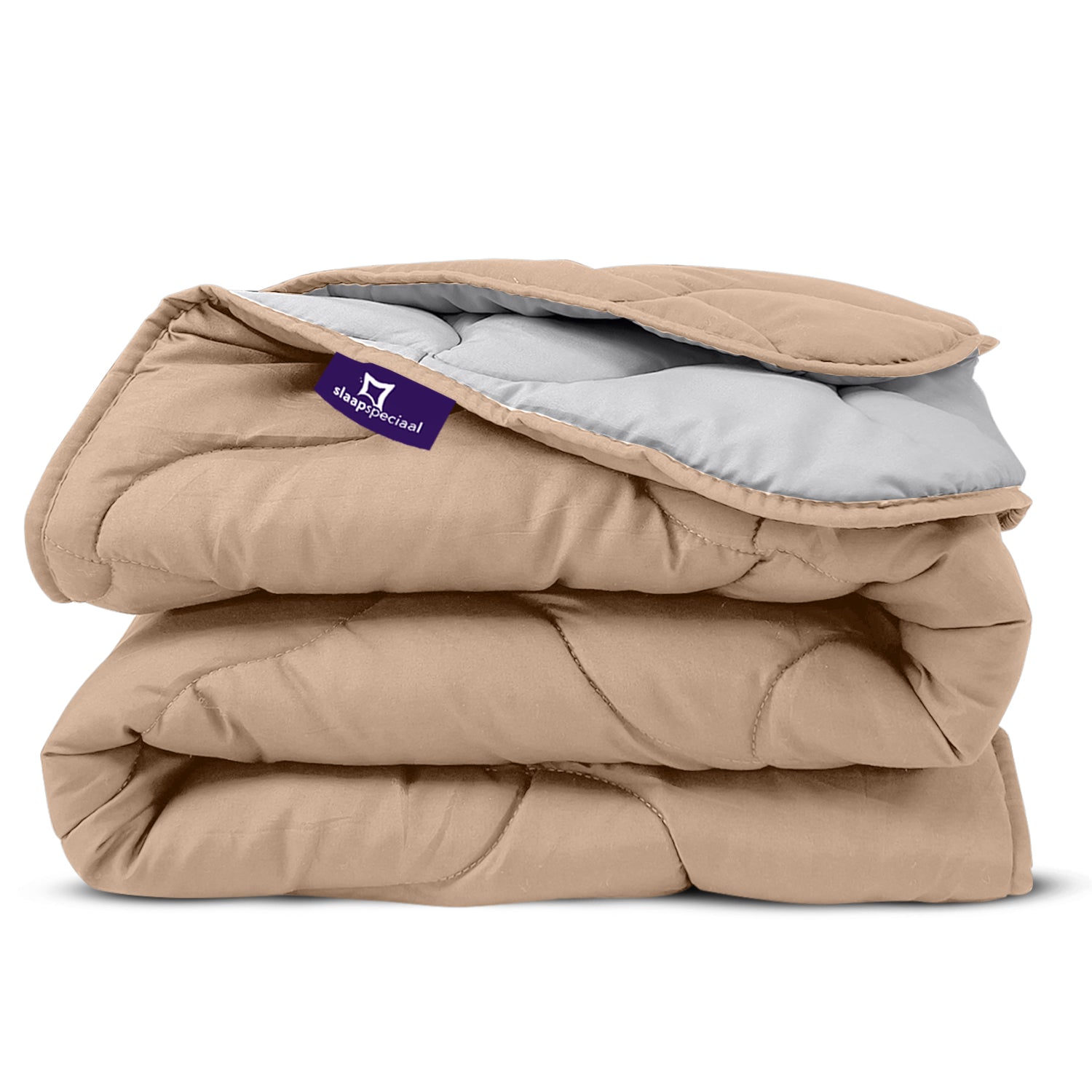 eazydekbed® - Zomerdekbed - Grijs/Taupe