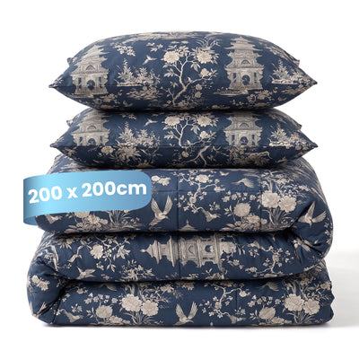 eazydekbed® - All-year - Lotus Blue + Kussenslopen