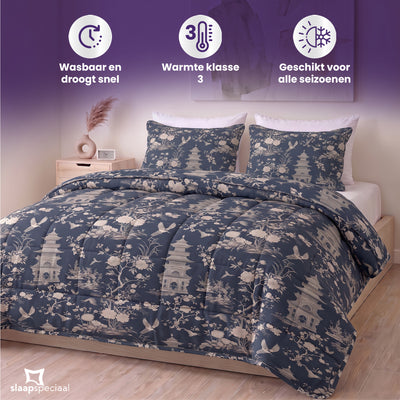 eazydekbed® - All-year - Lotus Blue + Kussenslopen