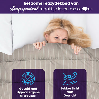 eazydekbed® - Zomerdekbed - Vivian + GRATIS kussenslopen