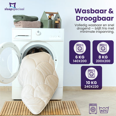 eazydekbed® – Beige – Bezuglos & Waschbar – Für das ganze Jahr