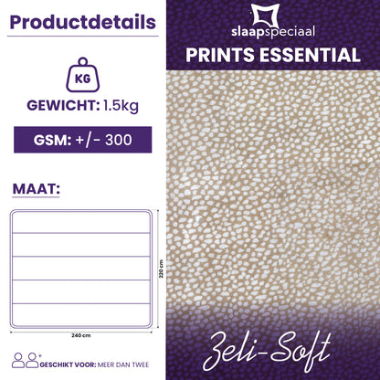 eazydekbed® – Seli Soft - Hoesloos & Wasbaar – Voor het hele jaar