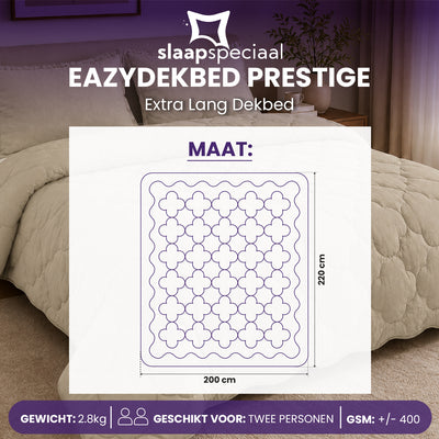 eazydekbed® - All-year - Prestige Sand + Kussenslopen - 100% Katoen