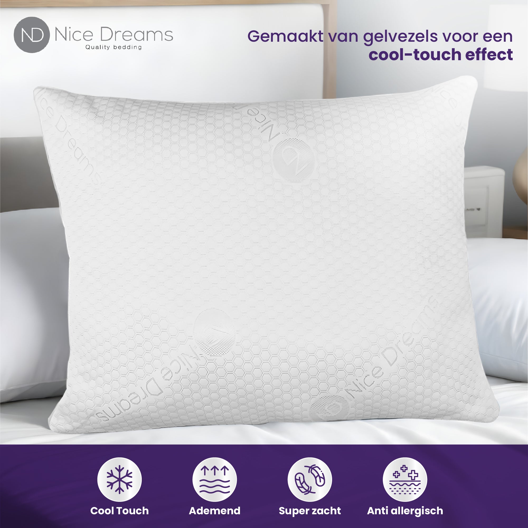 Kissen – 2er-Set – 60 x 70 cm – Nachfüllbar – Weiche Haptik