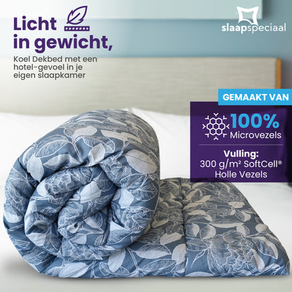 eazydekbed® – Nordic Leaf - Hoesloos & Wasbaar – Voor het hele jaar