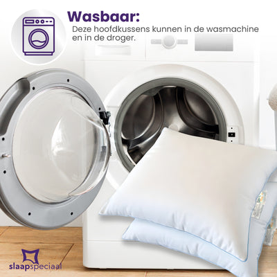 Hoofdkussen - Set van 2 - 60x70 cm - Navulbaar