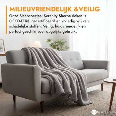 Sherpa-Karo-Decke – Extra dicke Sherpa-Decke – Besonders weich, warm und luxuriös – 150 x 200 cm – Grau