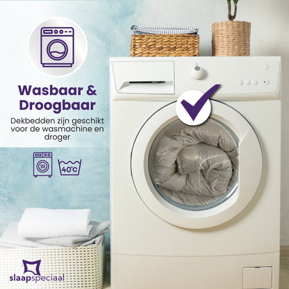 eazydekbed® – Seli Soft - Hoesloos & Wasbaar – Voor het hele jaar