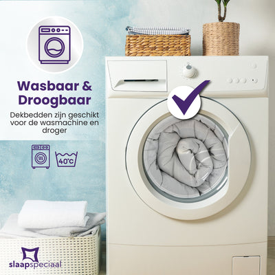 eazydekbed® Sommer-Bettdecke - Weiß - Ohne Bezug & Waschbar