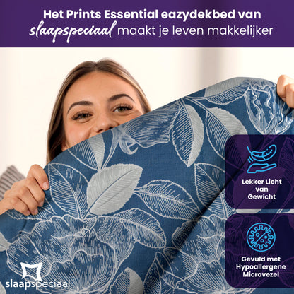 eazydekbed® – Nordic Leaf - Hoesloos & Wasbaar – Voor het hele jaar
