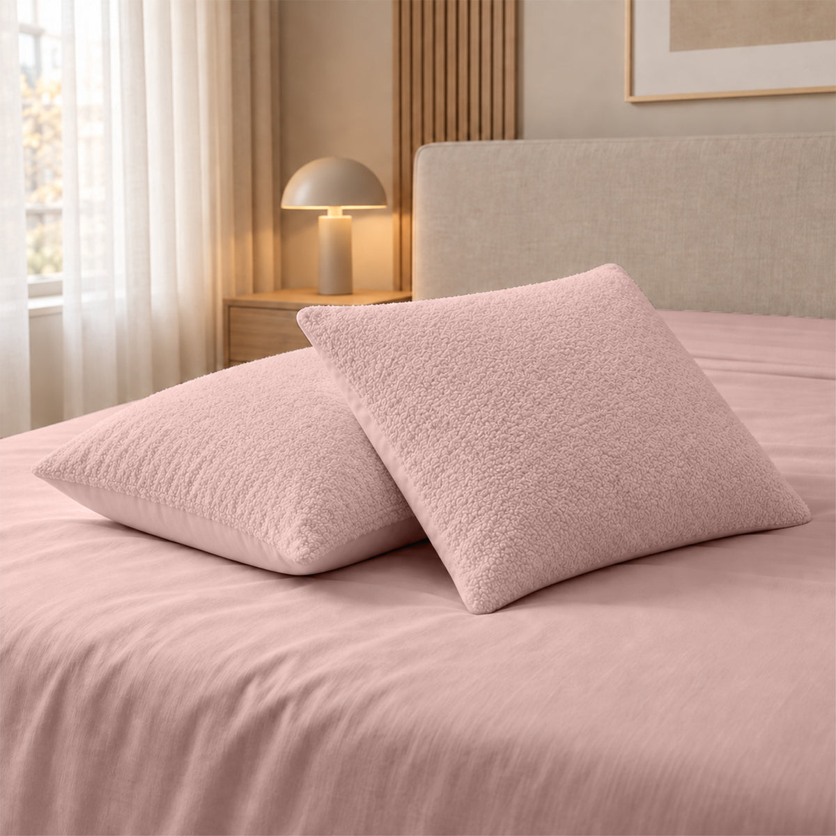 eazydekbed® - Teddy - All Year - Roze