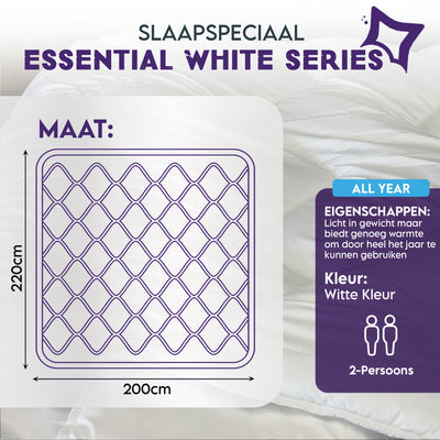 Sleep Special Essential – Weiße Serie – Ganzjahres-Bettdecke Weiß