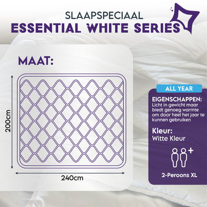 Slaapspeciaal Essential - White Series - All Year Dekbed Wit