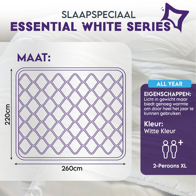 Sleep Special Essential – Weiße Serie – Ganzjahres-Bettdecke Weiß