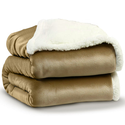 Sherpa Plaid - Extra Dikke Deken - Antraciet
