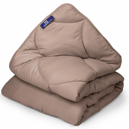 eazydekbed® – Bruin – Hoesloos & Wasbaar – Voor het hele jaar