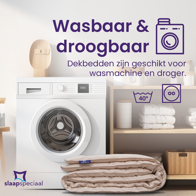 eazydekbed® – Beige – Bezuglos & Waschbar – Für das ganze Jahr