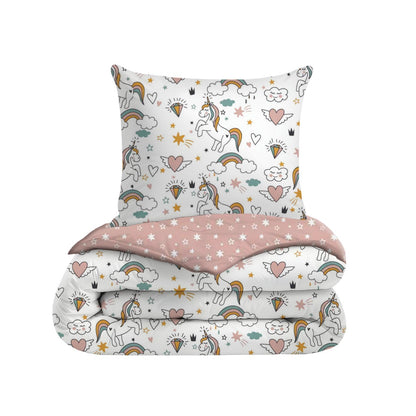 eazydekbed® Kinderdekbed 140x200 cm – Twinkle – Hoesloos & Wasbaar – Voor het hele jaar – 100% katoen + GRATIS kussensloop