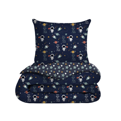eazydekbed® Kinderdekbed 140x200 cm – Cosmo – Hoesloos & Wasbaar – Voor het hele jaar – 100% katoen + GRATIS kussensloop