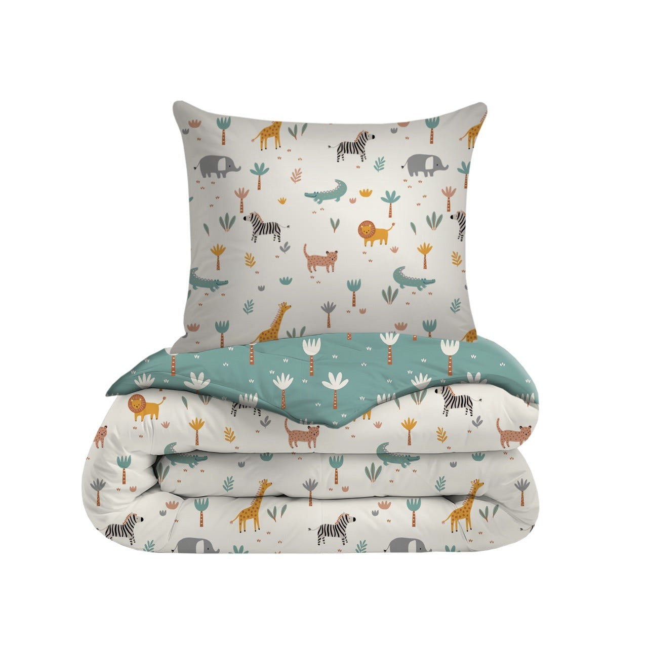 eazydekbed® Kinderdekbed 140x200 cm – Zumi – Hoesloos & Wasbaar – Voor het hele jaar – 100% katoen + GRATIS kussensloop