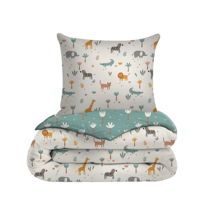 eazydekbed® Kinderdekbed 140x200 cm – Zumi – Hoesloos & Wasbaar – Voor het hele jaar – 100% katoen + GRATIS kussensloop