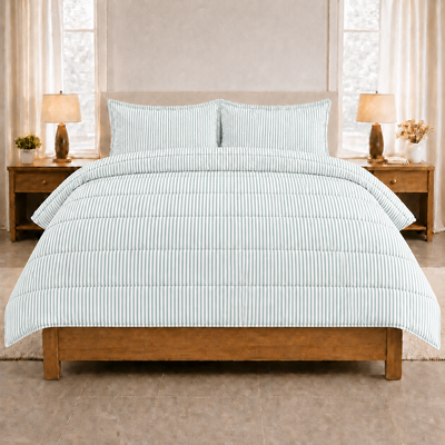 eazydekbed® – Sommer-Bettdecke aus Baumwolle – Brio – ohne Bezug & waschbar + GRATIS Kissenbezüge