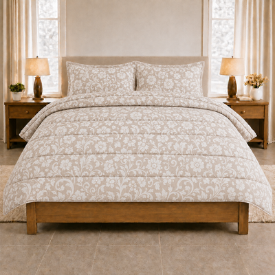 eazydekbed® – Sommer-Bettdecke aus Baumwolle – Juliana – ohne Bezug & waschbar + GRATIS Kissenbezüge